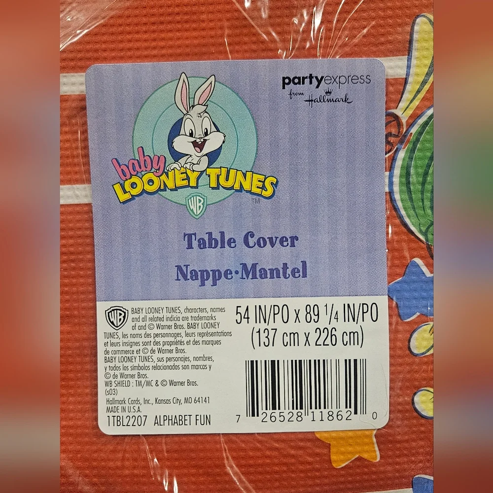 Warner Bros. Red and Yellow Cartoon Character Napkins